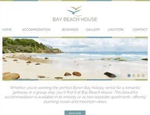 Tablet Screenshot of baybeachhouse.com.au